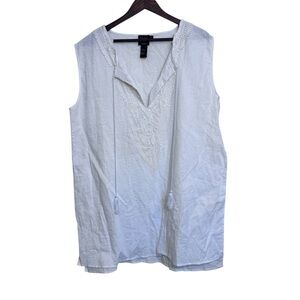 Cliche Couture White Sleeveless Women's Top